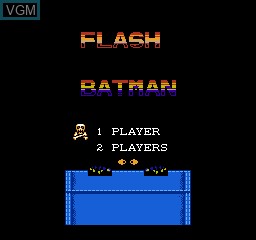 Image de l'ecran titre du jeu Batman Flash sur Nintendo NES