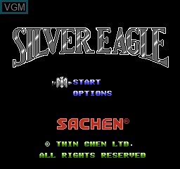 Image de l'ecran titre du jeu Silver Eagle sur Nintendo NES