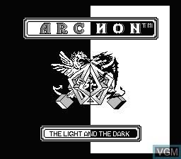 Image de l'ecran titre du jeu Archon sur Nintendo NES