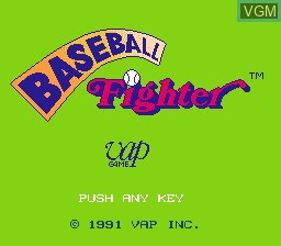 Image de l'ecran titre du jeu Baseball Fighter sur Nintendo NES