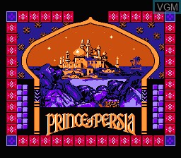 Image de l'ecran titre du jeu Prince of Persia sur Nintendo NES