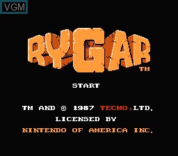 Image de l'ecran titre du jeu Rygar sur Nintendo NES