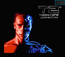 Image de l'ecran titre du jeu Terminator 2 - Judgment Day sur Nintendo NES