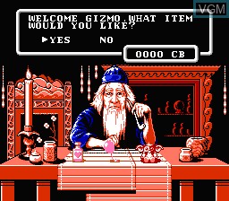 Image du menu du jeu Gremlins 2 - The New Batch sur Nintendo NES