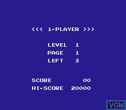 Image du menu du jeu Super Arabian sur Nintendo NES