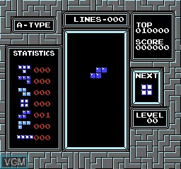 Image in-game du jeu Tetris sur Nintendo NES
