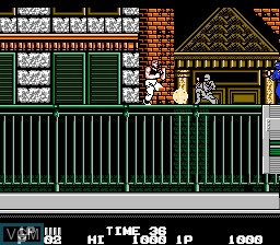 Image in-game du jeu Bad Dudes sur Nintendo NES