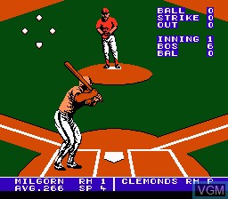Image in-game du jeu Bo Jackson Baseball sur Nintendo NES