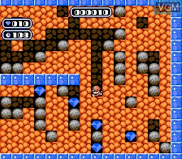 Image in-game du jeu Boulder Dash sur Nintendo NES