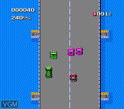 Image in-game du jeu Bump 'n' Jump sur Nintendo NES