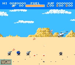 Image in-game du jeu Choplifter sur Nintendo NES
