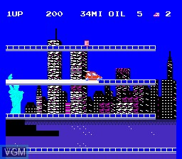 Image in-game du jeu City Connection sur Nintendo NES