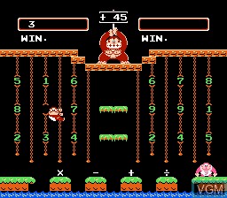 Image in-game du jeu Donkey Kong Jr. Math sur Nintendo NES