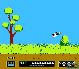 Image in-game du jeu Duck Hunt sur Nintendo NES