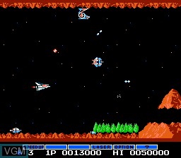 Image in-game du jeu Gradius sur Nintendo NES