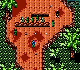 Image in-game du jeu Guerrilla War sur Nintendo NES