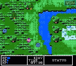 Image in-game du jeu Hydlide 3 - Yami Kara no Houmonsha sur Nintendo NES