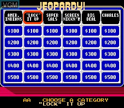 Image in-game du jeu Jeopardy! Junior Edition sur Nintendo NES