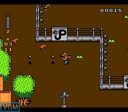 Image in-game du jeu Jurassic Park sur Nintendo NES