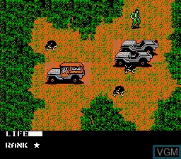 Image in-game du jeu Metal Gear sur Nintendo NES