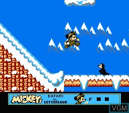 Image in-game du jeu Mickey's Safari in Letterland sur Nintendo NES
