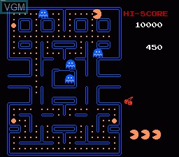 Image in-game du jeu Pac-Man sur Nintendo NES