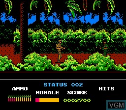 Image in-game du jeu Platoon sur Nintendo NES