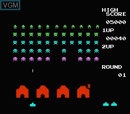 Image in-game du jeu Space Invaders sur Nintendo NES
