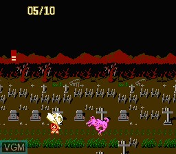 Image in-game du jeu Splatterhouse - Wanpaku Graffiti sur Nintendo NES
