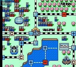 Image in-game du jeu Super Momotarou Dentetsu sur Nintendo NES