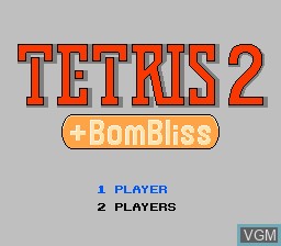Image in-game du jeu Tetris 2 + BomBliss sur Nintendo NES