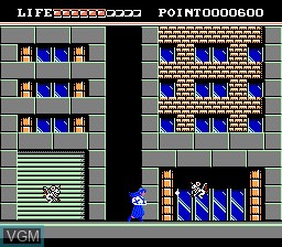 Image in-game du jeu Mugen Senshi Valis sur Nintendo NES