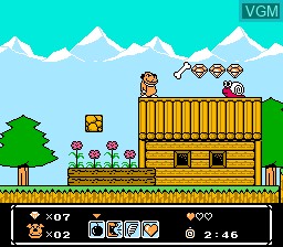 Image in-game du jeu Wacky Races sur Nintendo NES