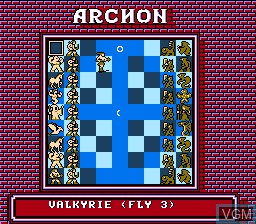 Image in-game du jeu Archon sur Nintendo NES