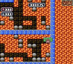 Image in-game du jeu Boulder Dash sur Nintendo NES