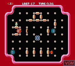 Image in-game du jeu Clu Clu Land sur Nintendo NES
