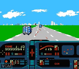 Image in-game du jeu Knight Rider sur Nintendo NES