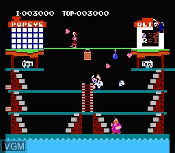 Image in-game du jeu Popeye sur Nintendo NES