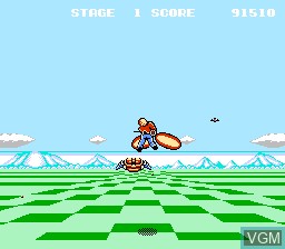 Image in-game du jeu Space Harrier sur Nintendo NES