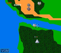 Image in-game du jeu Xevious sur Nintendo NES