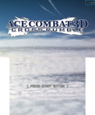 Image de l'ecran titre du jeu Ace Combat 3D - Cross Rumble sur Nintendo 3DS