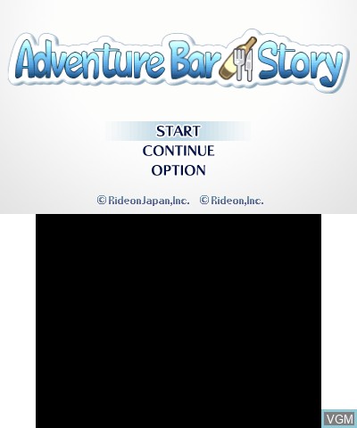 Image de l'ecran titre du jeu Adventure Bar Story sur Nintendo 3DS