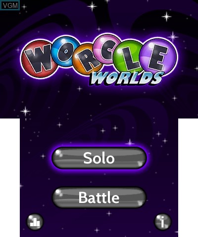 Image de l'ecran titre du jeu Worcle Worlds sur Nintendo 3DS