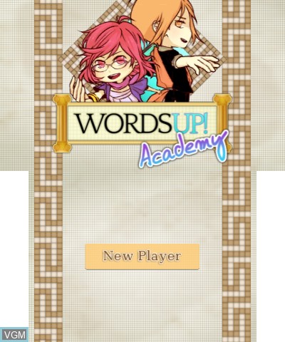 Image de l'ecran titre du jeu WordsUp Academy sur Nintendo 3DS
