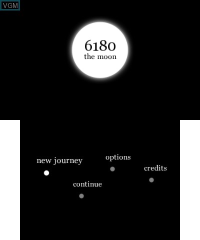 Image du menu du jeu 6180 the moon sur Nintendo 3DS