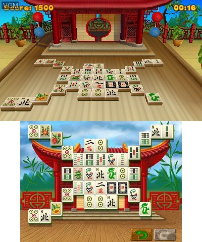 Image in-game du jeu 3D MahJongg sur Nintendo 3DS