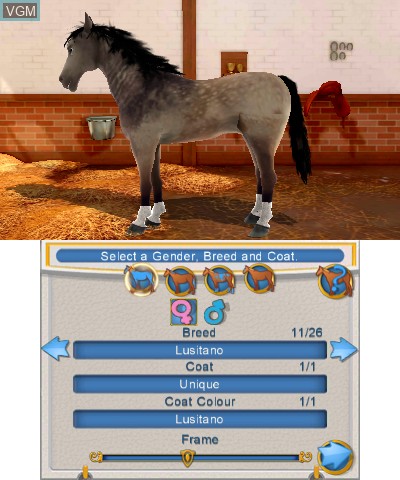 Image in-game du jeu 2 in 1 - Horses 3D Vol.2 - Rivals in the Saddle and Jumping for the Team 3D sur Nintendo 3DS