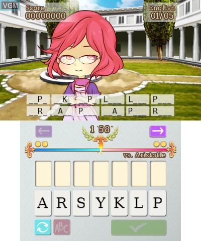 Image in-game du jeu WordsUp Academy sur Nintendo 3DS