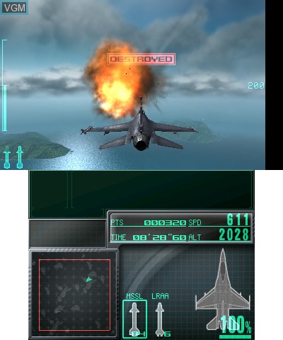 Image in-game du jeu Ace Combat - Assault Horizon Legacy+ sur Nintendo 3DS