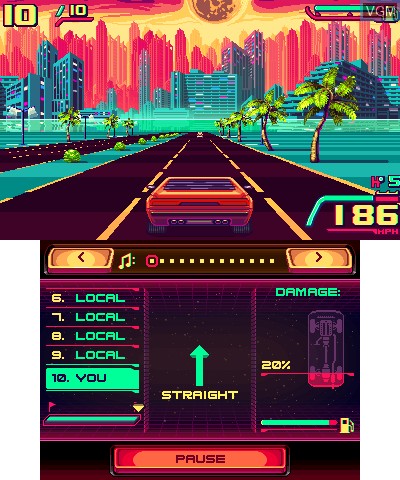 Image in-game du jeu 80's Overdrive sur Nintendo 3DS